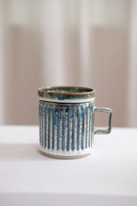 Icicle Carved Mug with Lid